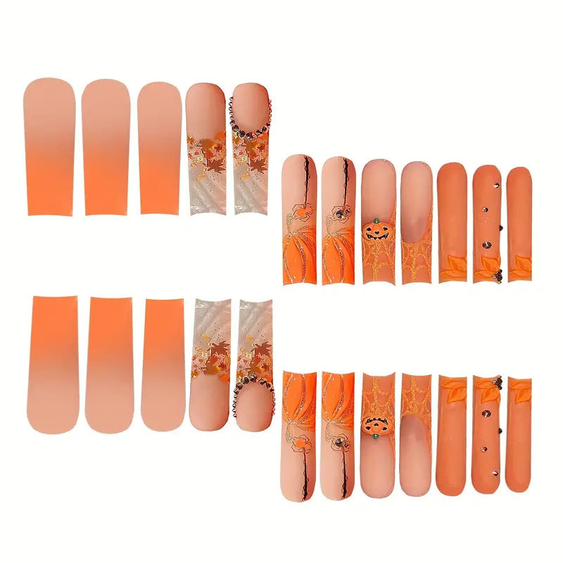 Saisonales Themen-Press-On-Nagelkunst-Set Brehn