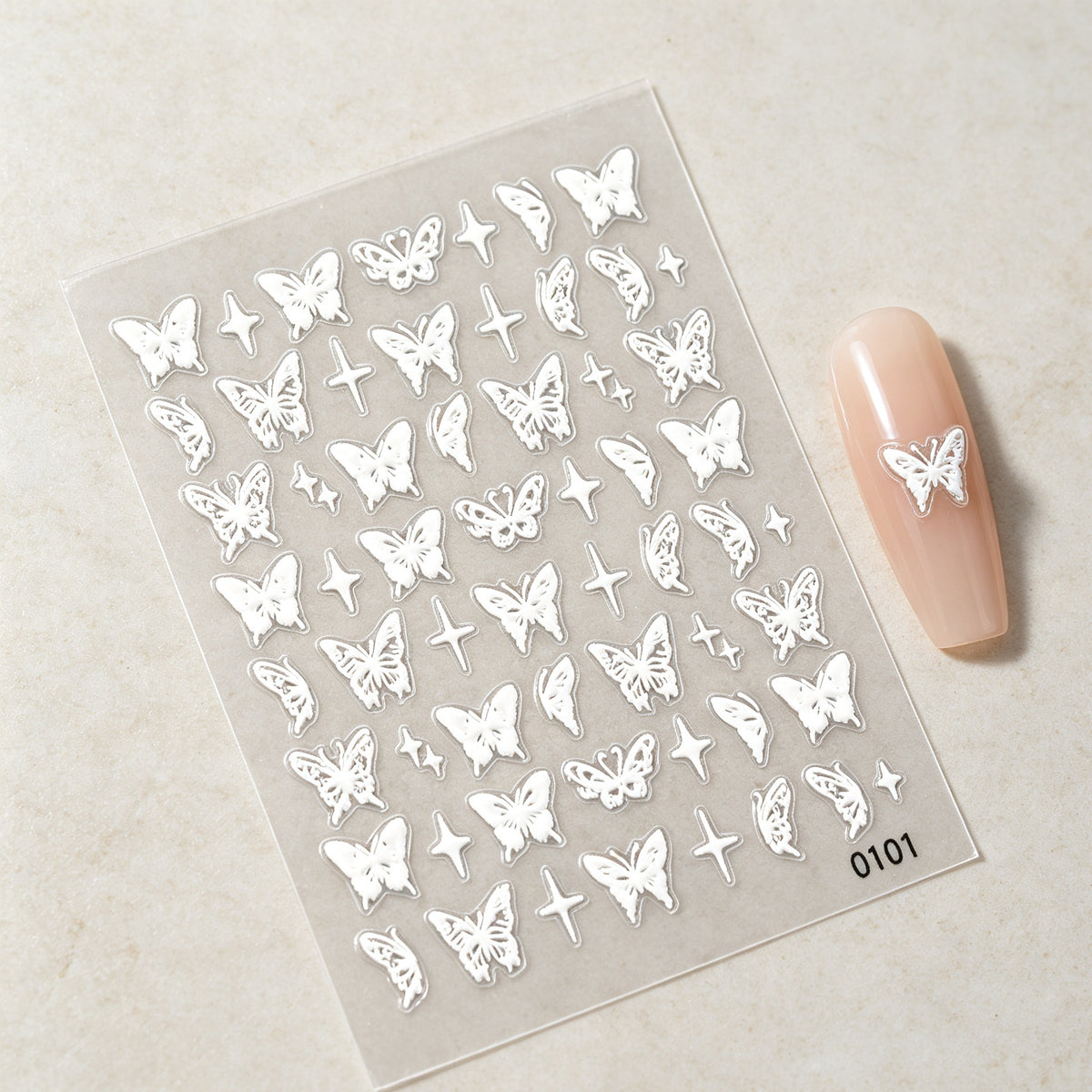 Schmetterling Nagelkunst Aufkleber