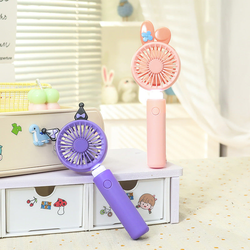 Damen Tragbarer Mini-Handventilator mit Lichtfunktion Brehn