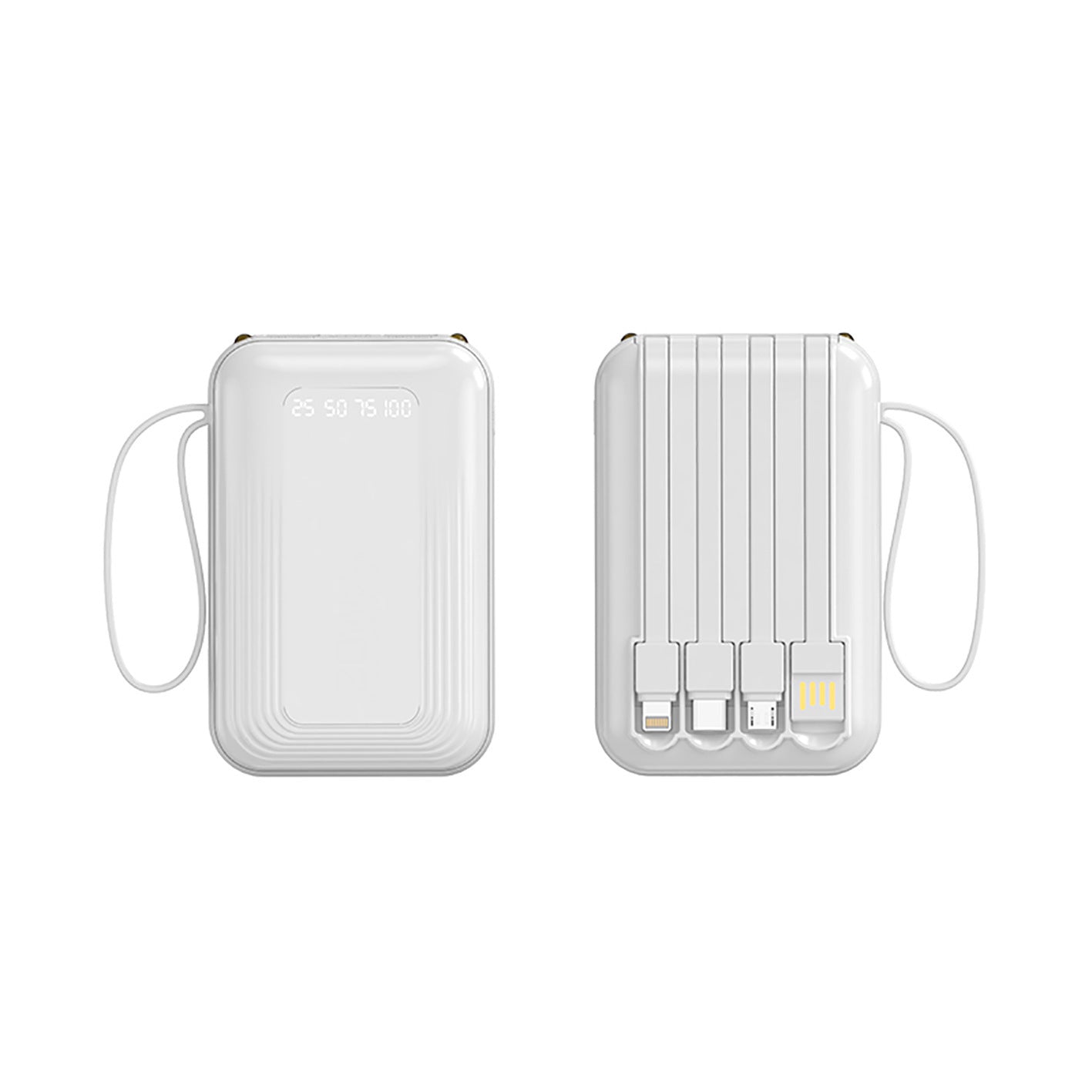 Multifunktionale Powerbank mit Integriertem Kabelsystem Brehn