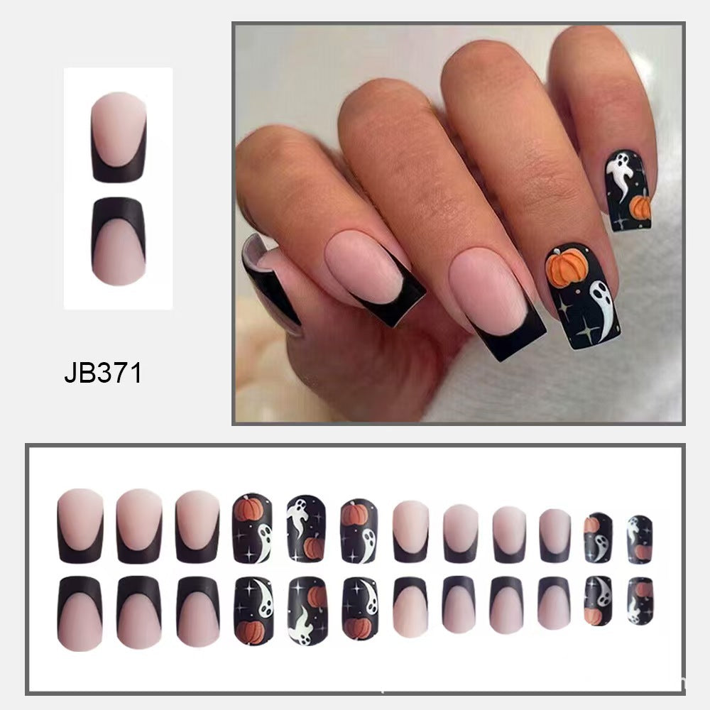 Kreatives Halloween-Themen Press-On Nagelset Brehn