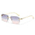 Modetrend Geometrische Schild Sonnenbrille Brehn