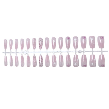 Elegantes Press-On-Nagelkunst-Set