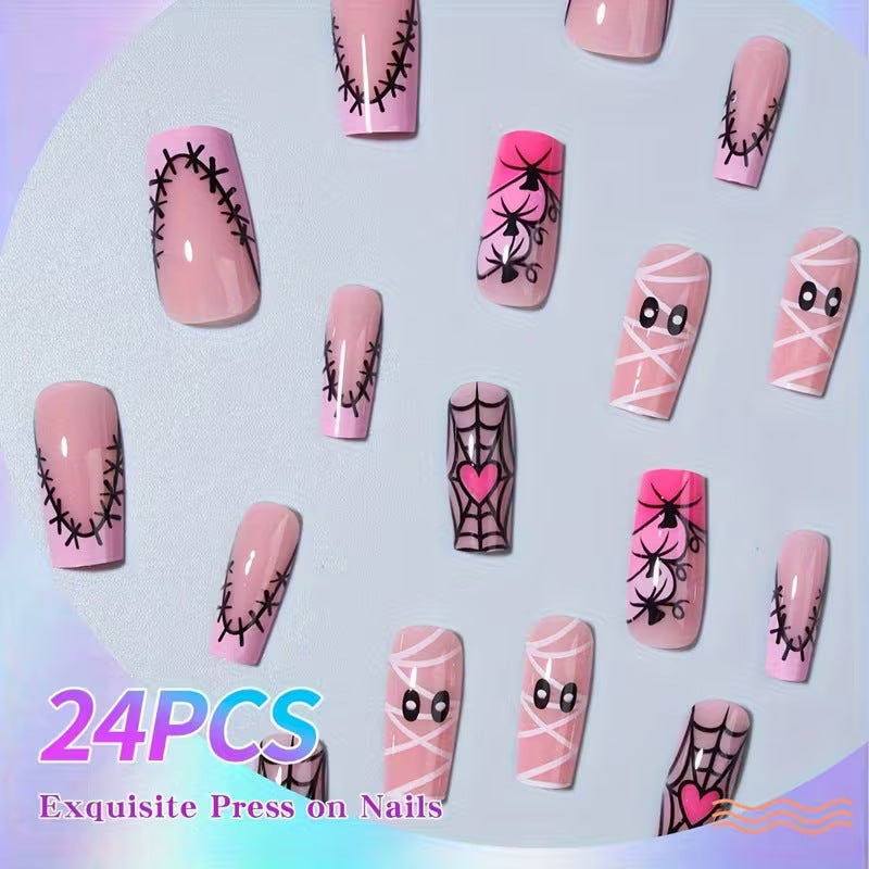 Halloween-Themen Kunst-Nagel-Set Brehn