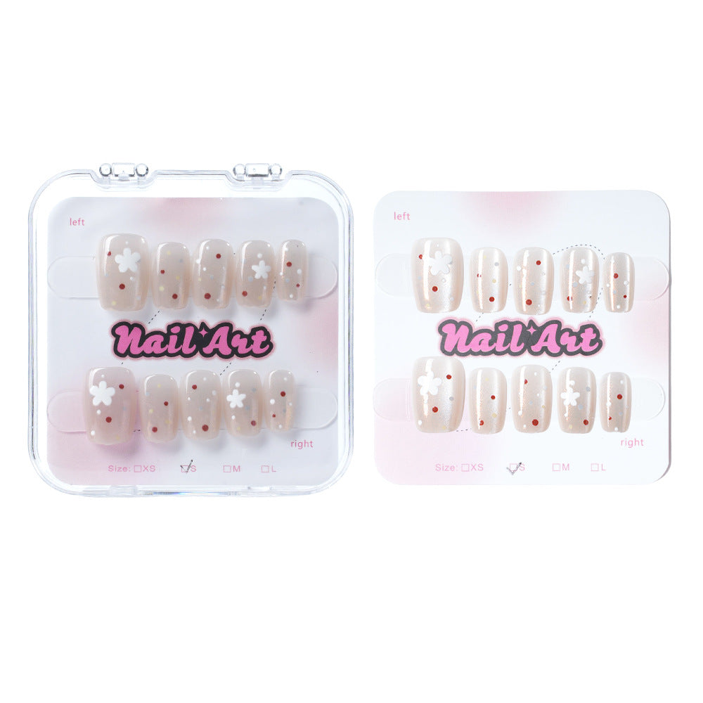 Floral dekorative Press-On Nagelset Brehn