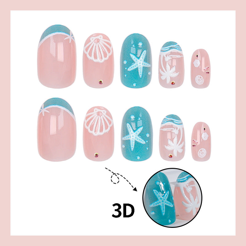 Kunstnagelset mit maritimen Details Brehn