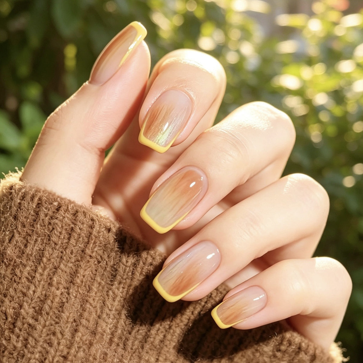 Ombre French Tip Acryl Nagelset Brehn