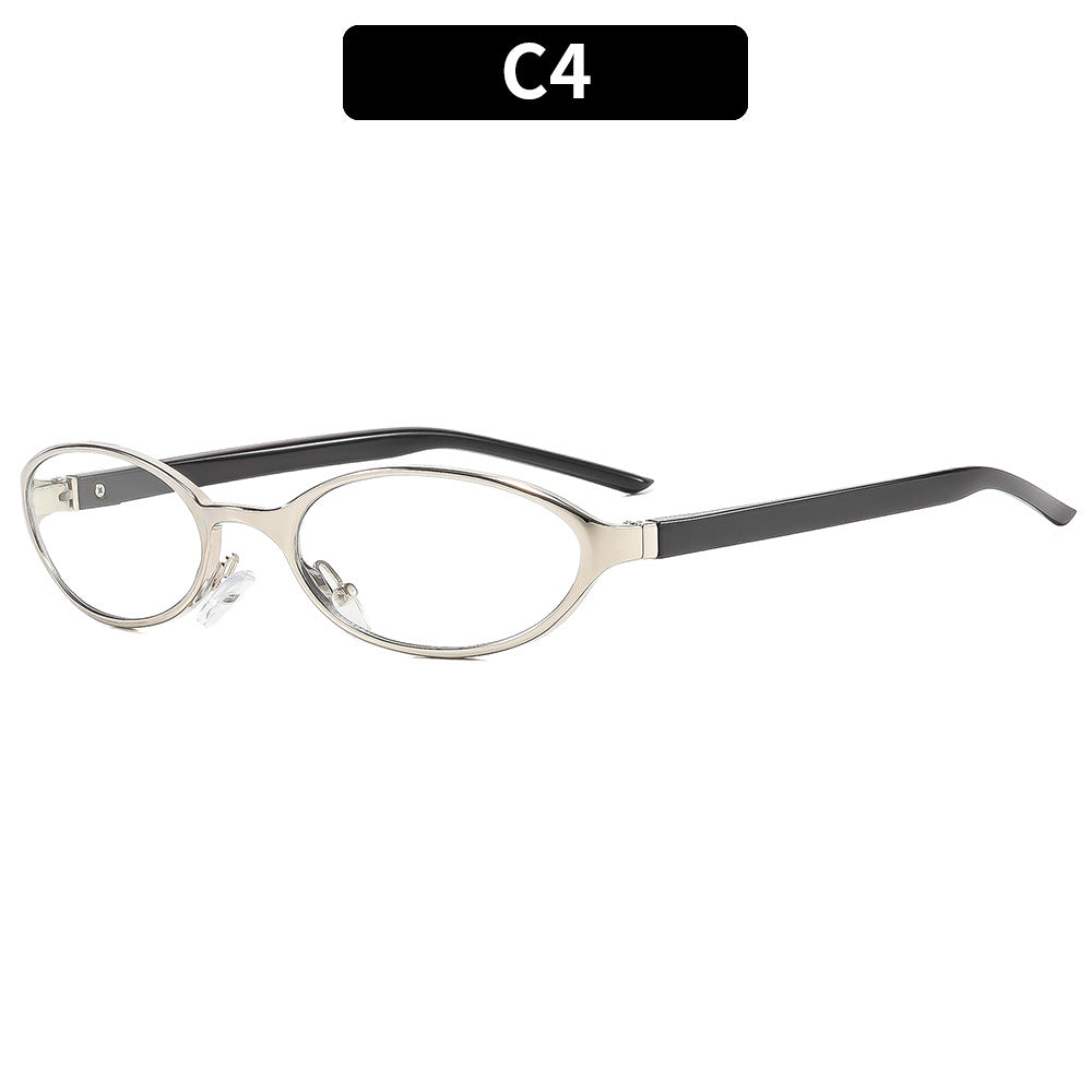 Elegante ovale Rahmenbrille