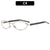 Elegante ovale Rahmenbrille