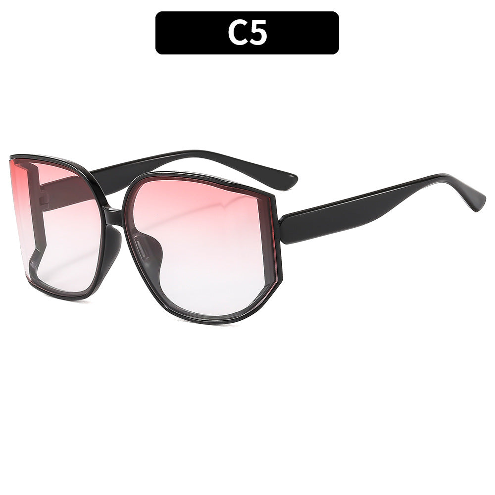 Moderne geometrische übergroße Sonnenbrille