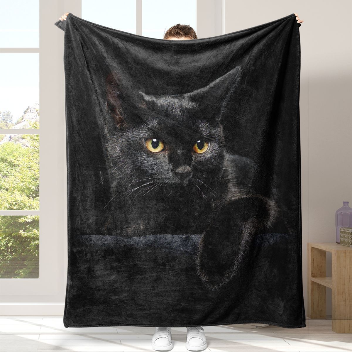 Katze-Themen Plüschdecke