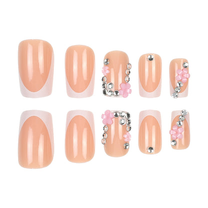 Dekoratives Floral Press-On Nagelset Brehn