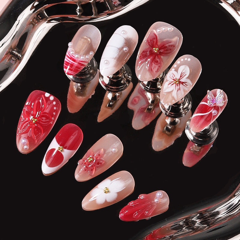 3D Dekorative Press-On Nagelset Brehn