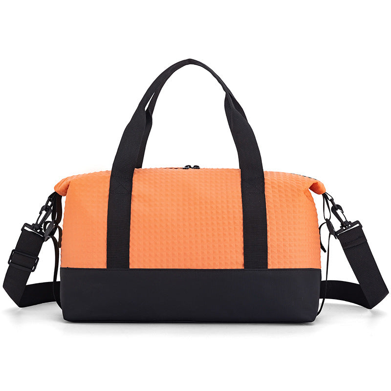 Texturierten Stoff Reise Duffle Bag Brehn