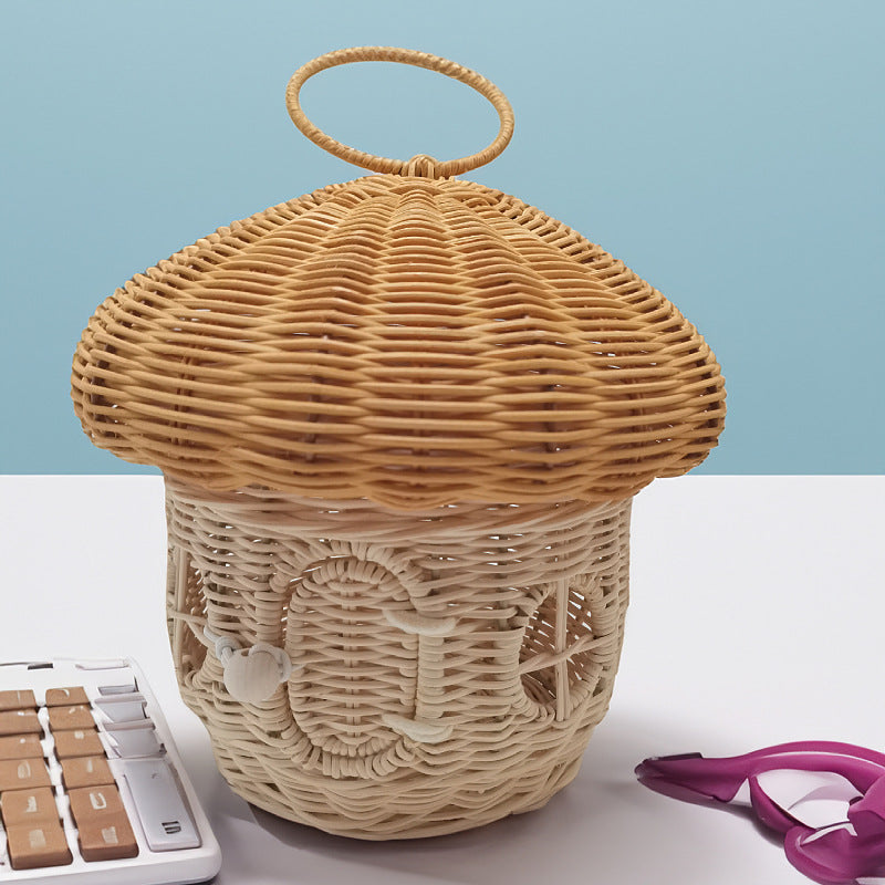 Verspielter Aufbewahrungskorb mit Pilzhut-Design Brehn
