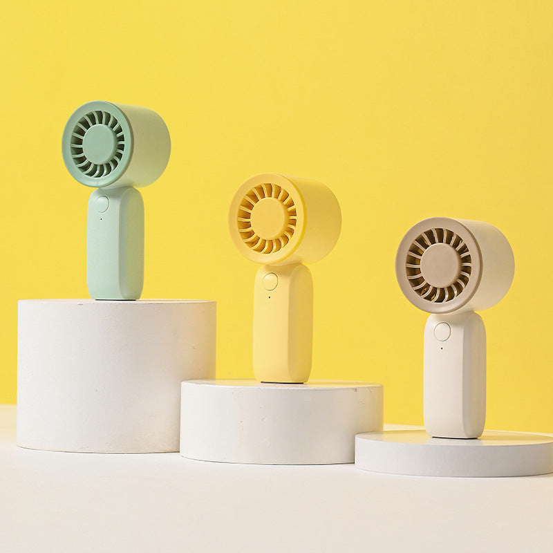 Unisex nan kompakter kabelloser Handventilator mit integriertem Akku, leisem Turbinenmotor und einstellbarem Neigekopf Brehn