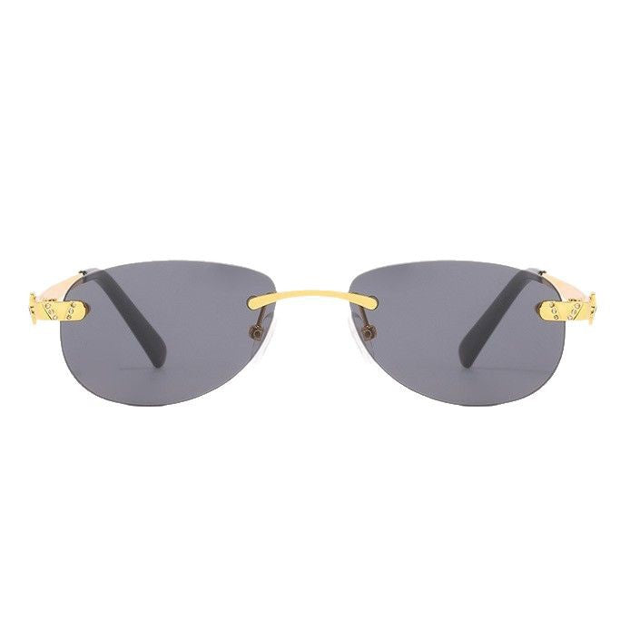 Damen modische Sonnenbrille mit stilvollem Metallrahmen und schützenden Gläsern Brehn