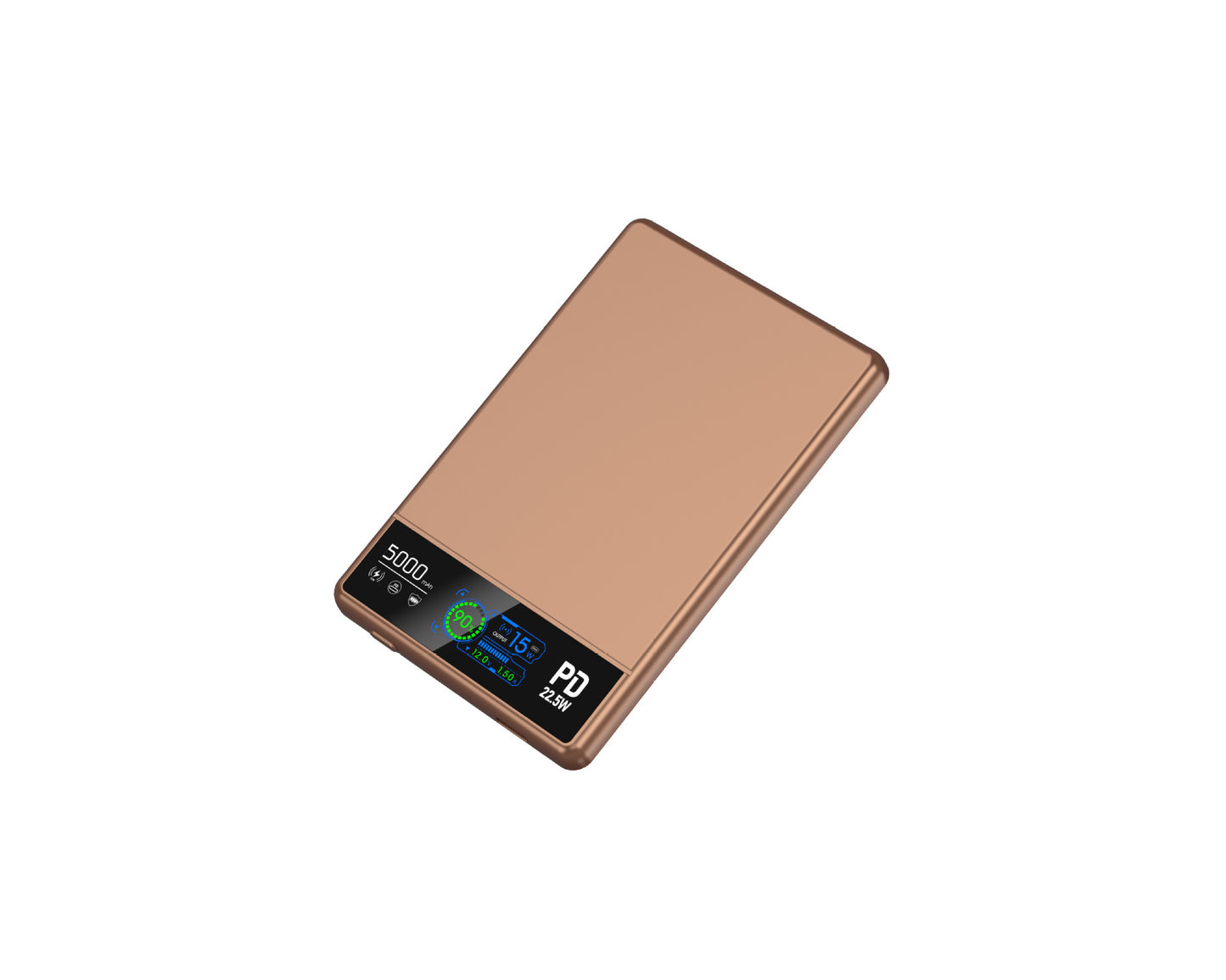 Digitale Präzisions-Powerbank mit Led-Display und Schneller Ladefunktion Brehn