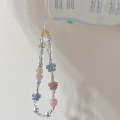 Blumen-inspiriertes Perlen-Handy-Lanyard Brehn