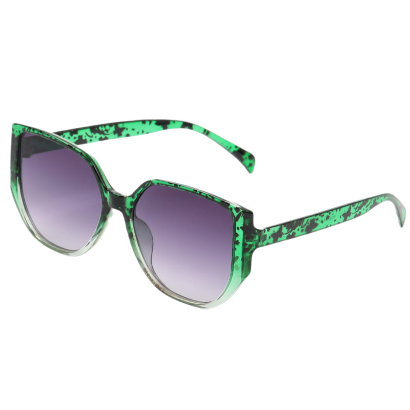Damen modische oversized Sonnenbrille mit animalischem Muster Brehn