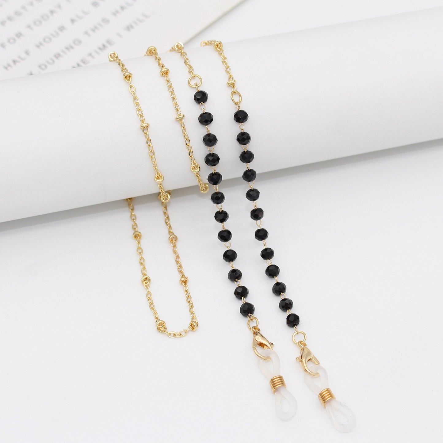 Elegante Kristall Brillen Kette Brehn