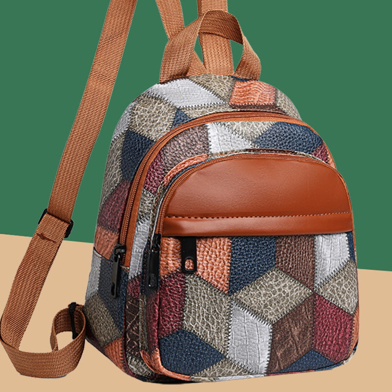 Geometrisches Muster Mini Rucksack Brehn