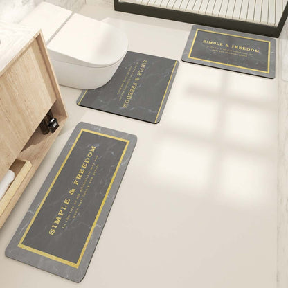 Modern Geometrische Badteppich Set