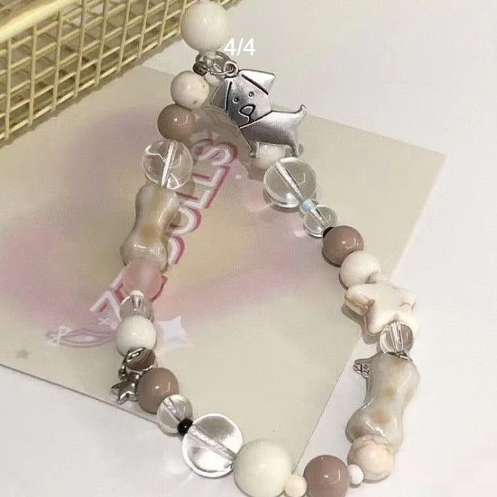 Hund-Themen Charm Perlenarmband Brehn