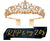 Damen glamouröse Tiara mit elegantem Design und stabilen Haarkämmen Brehn