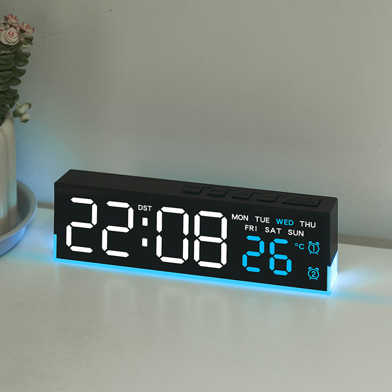 Digitaler Multifunktionaler LED-Wecker mit Temperatur- und Wochentagsanzeige Brehn