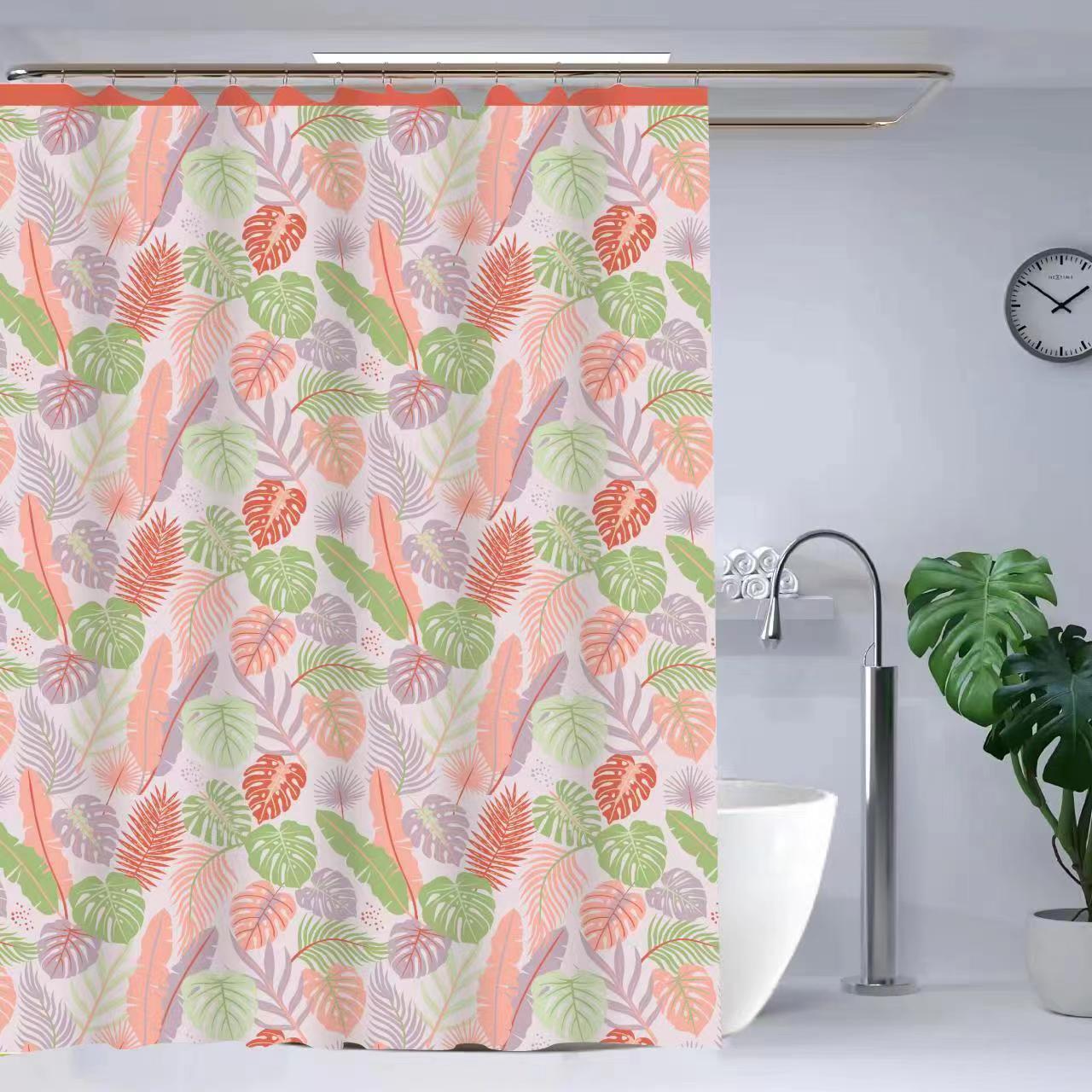 Blumengesäumte Duschvorhang Brehn