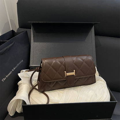 Gepolsterte Kunstleder-Clutch-Tasche