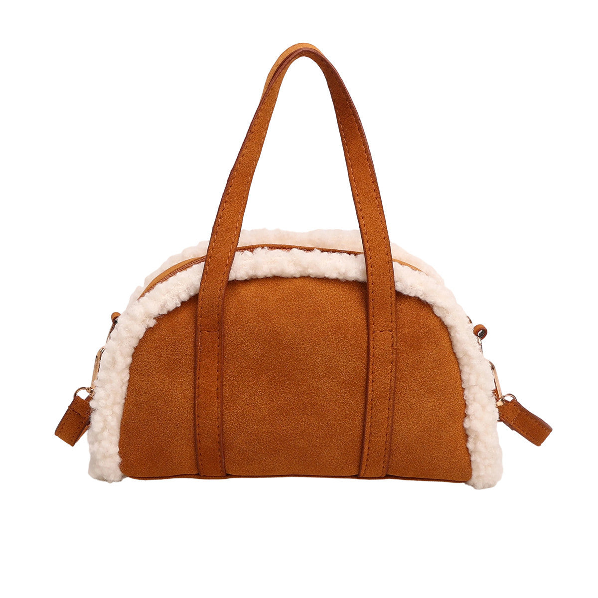 WoCozy Plüschtextur Handtasche Brehn