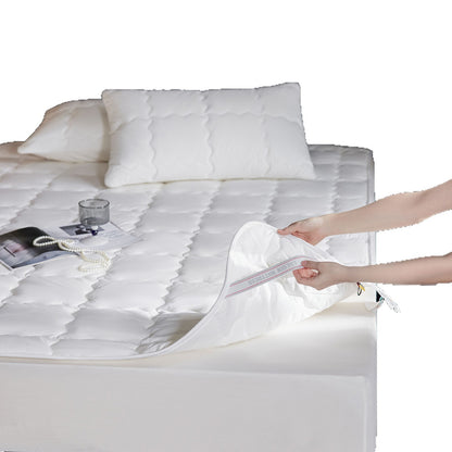 Box-Quilted Matratzenauflage Protector mit elastischem Rock und hypoallergenem Faserfüllung