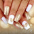 Elegante Glitter Herz Press-On Nägel Brehn