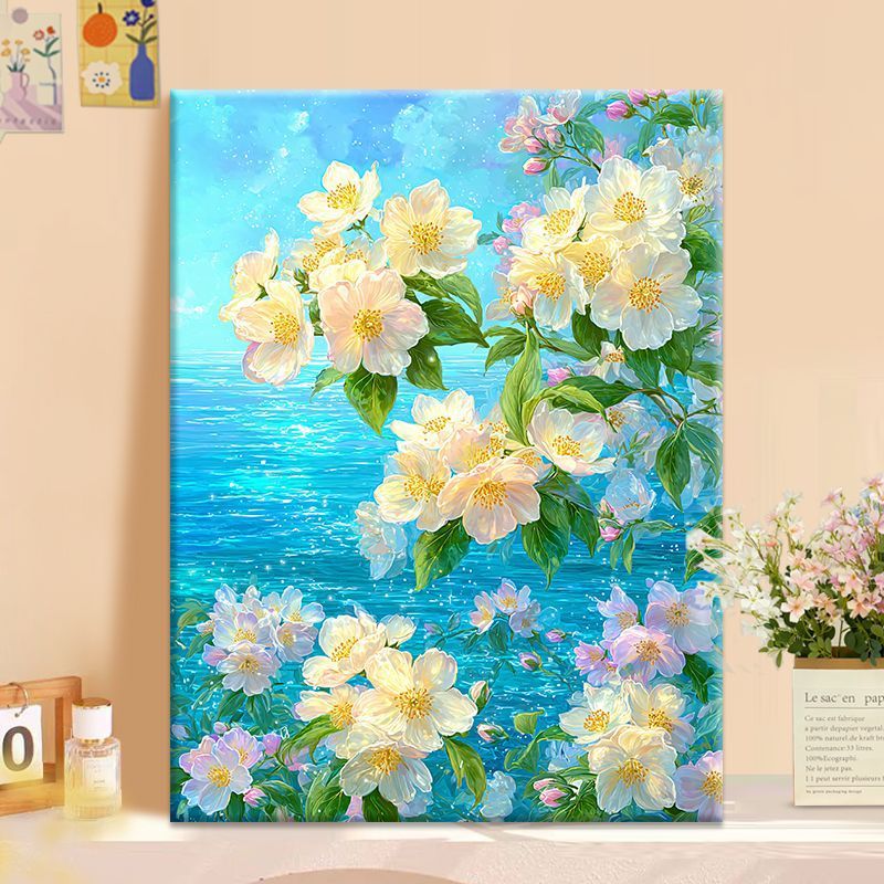 Florale Kunstleinwand Brehn