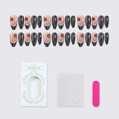 Kunstnagelset mit eleganten Zebra-Designs und kreativen Akzenten Brehn