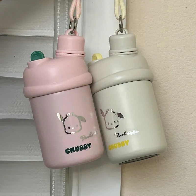 Damen Isoliertrinkflasche mit innovativem Verschlusssystem und süßem Tierdesign Brehn