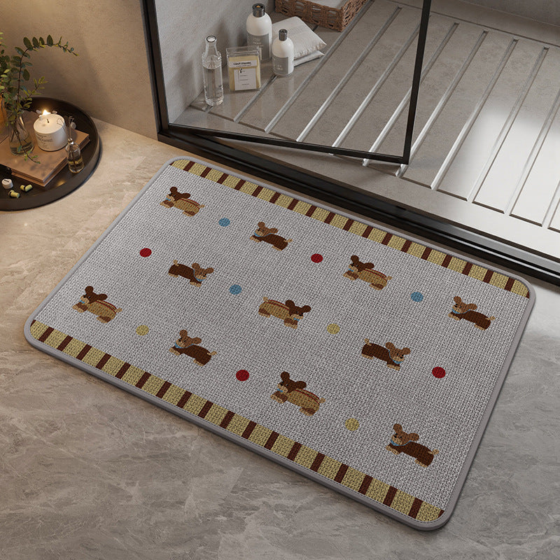Dekorative katzenmotivierte Badematte Brehn