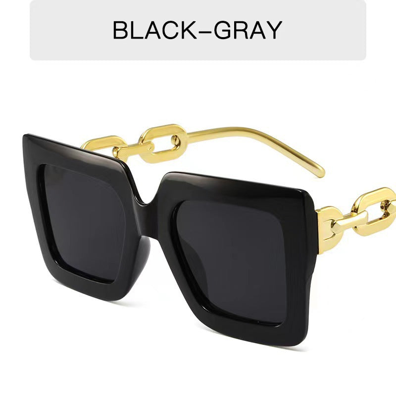 Stylische breite quadratische Sonnenbrille Brehn