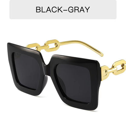 Stylische breite quadratische Sonnenbrille Brehn