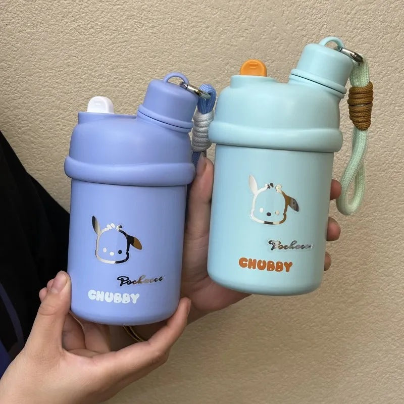 Damen Isoliertrinkflasche mit innovativem Verschlusssystem und süßem Tierdesign Brehn