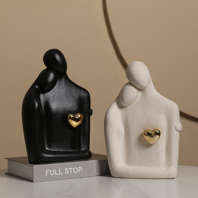 Moderne Familien-Skulptur Brehn