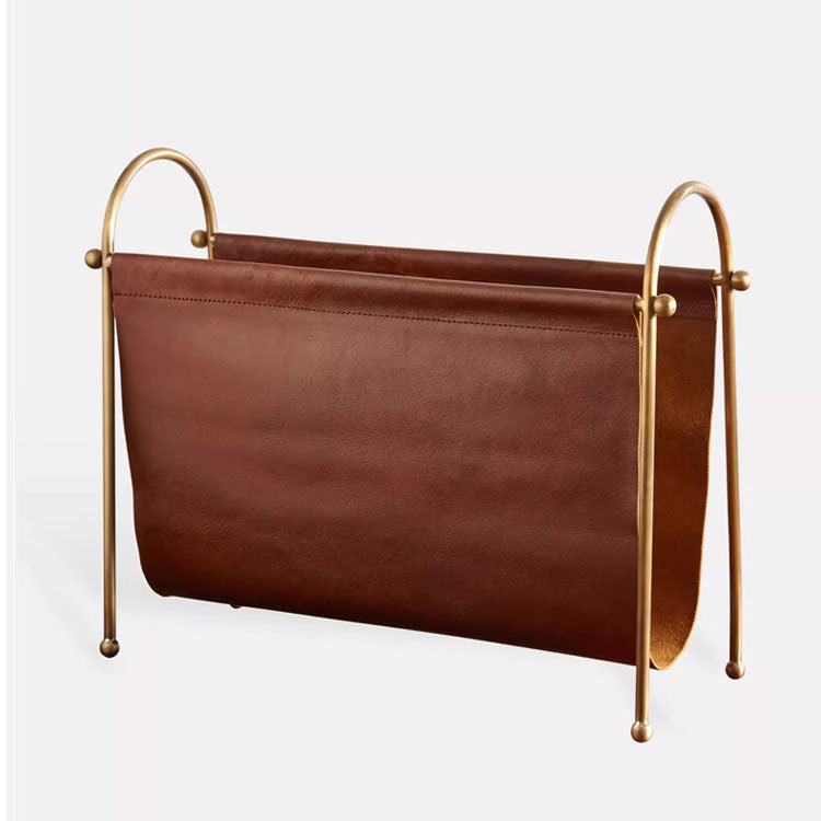 Eleganter Lederzeitschriftenhalter