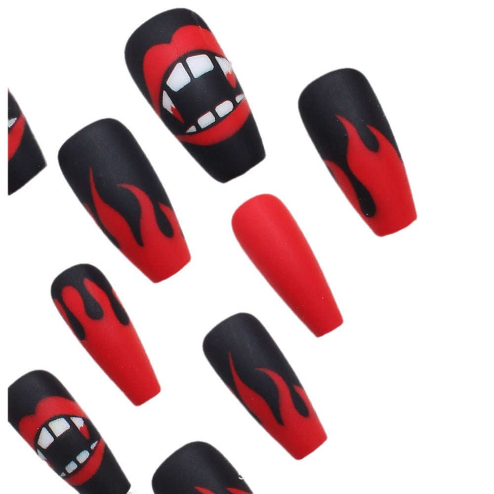 Verspielte Halloween-Themen Druck-Nägel Brehn
