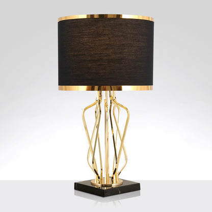 Elegante skulpturale Tischlampe