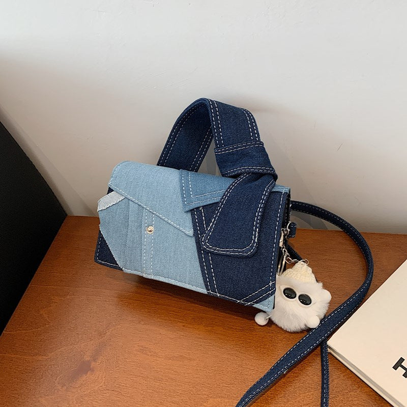 Einzigartige Denim Schultertasche