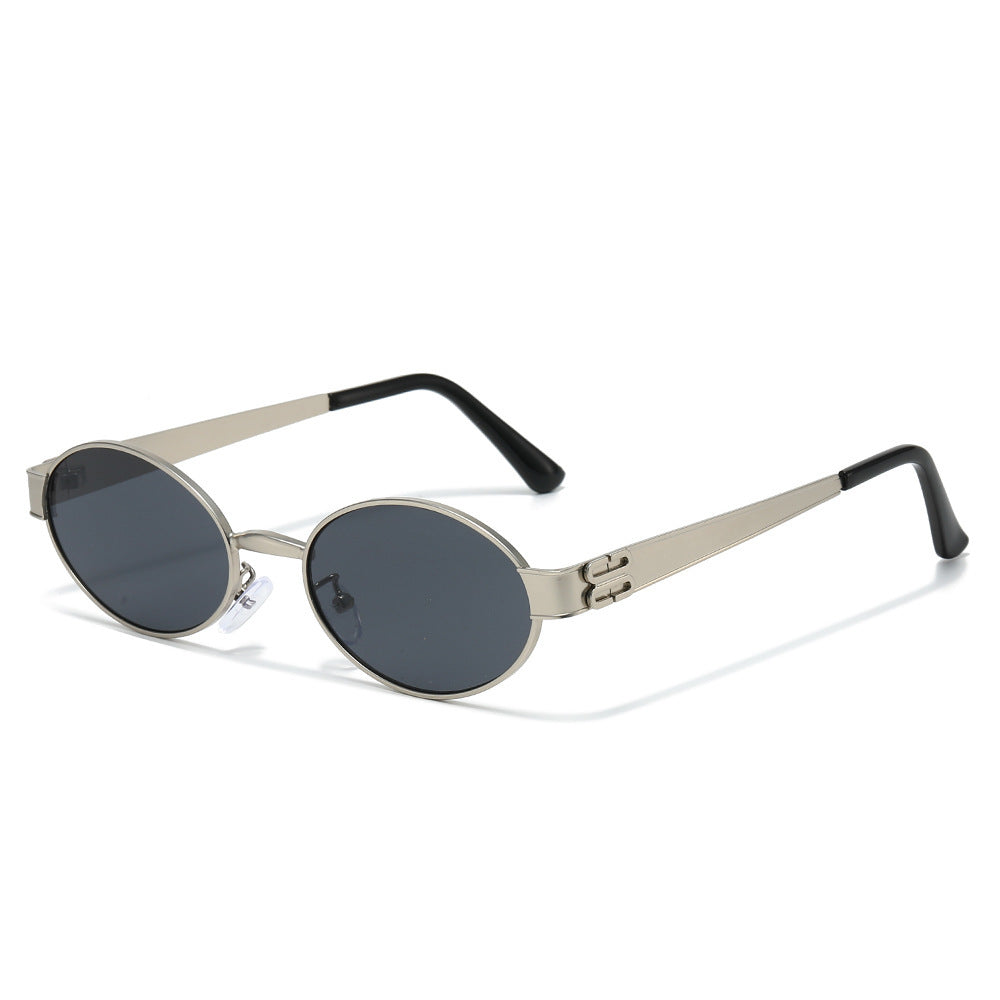 Vintage-inspirierte ovale Sonnenbrille Brehn