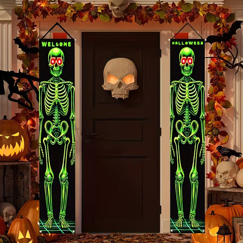 Hängendes Halloween-Türbanner Set