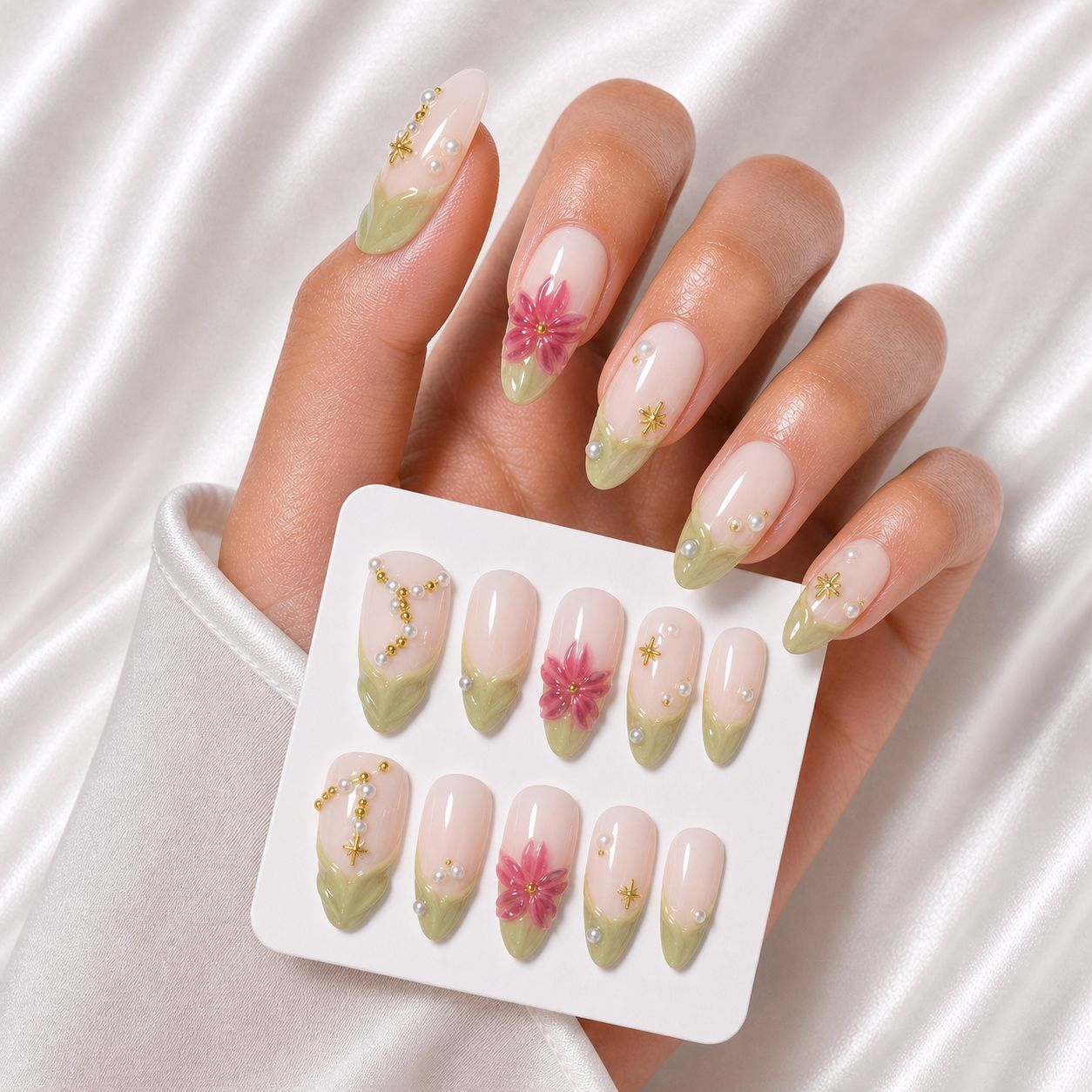 Floral Art Acryl-Nagelverlängerungen Brehn